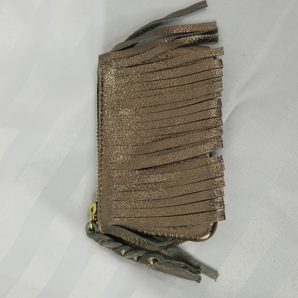 unbranded Handbags - COIN PURSE IN METALLIC BRONZE LEATHER MADE IN MEXICO